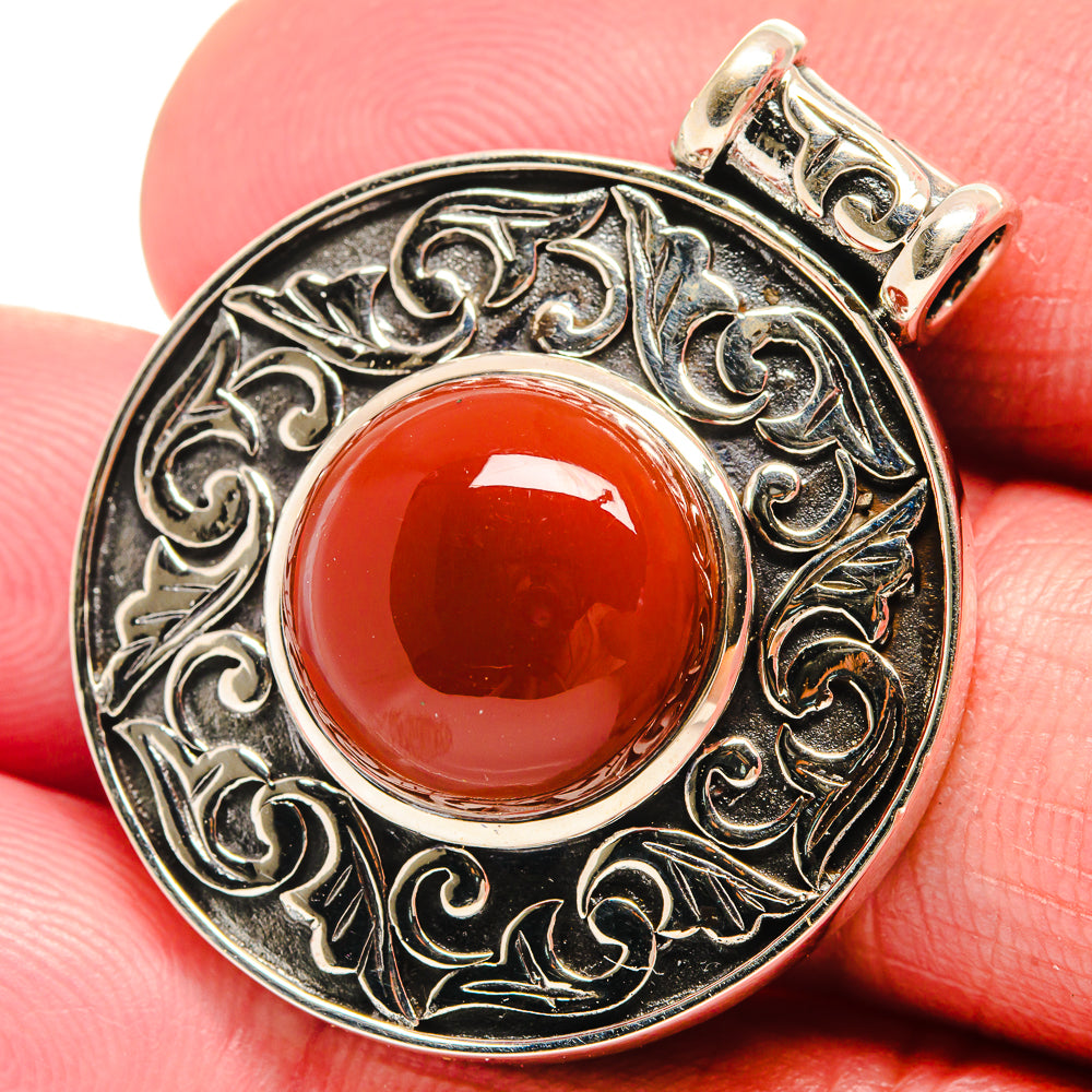 Carnelian Pendants handcrafted by Anasilvercos - PD21188