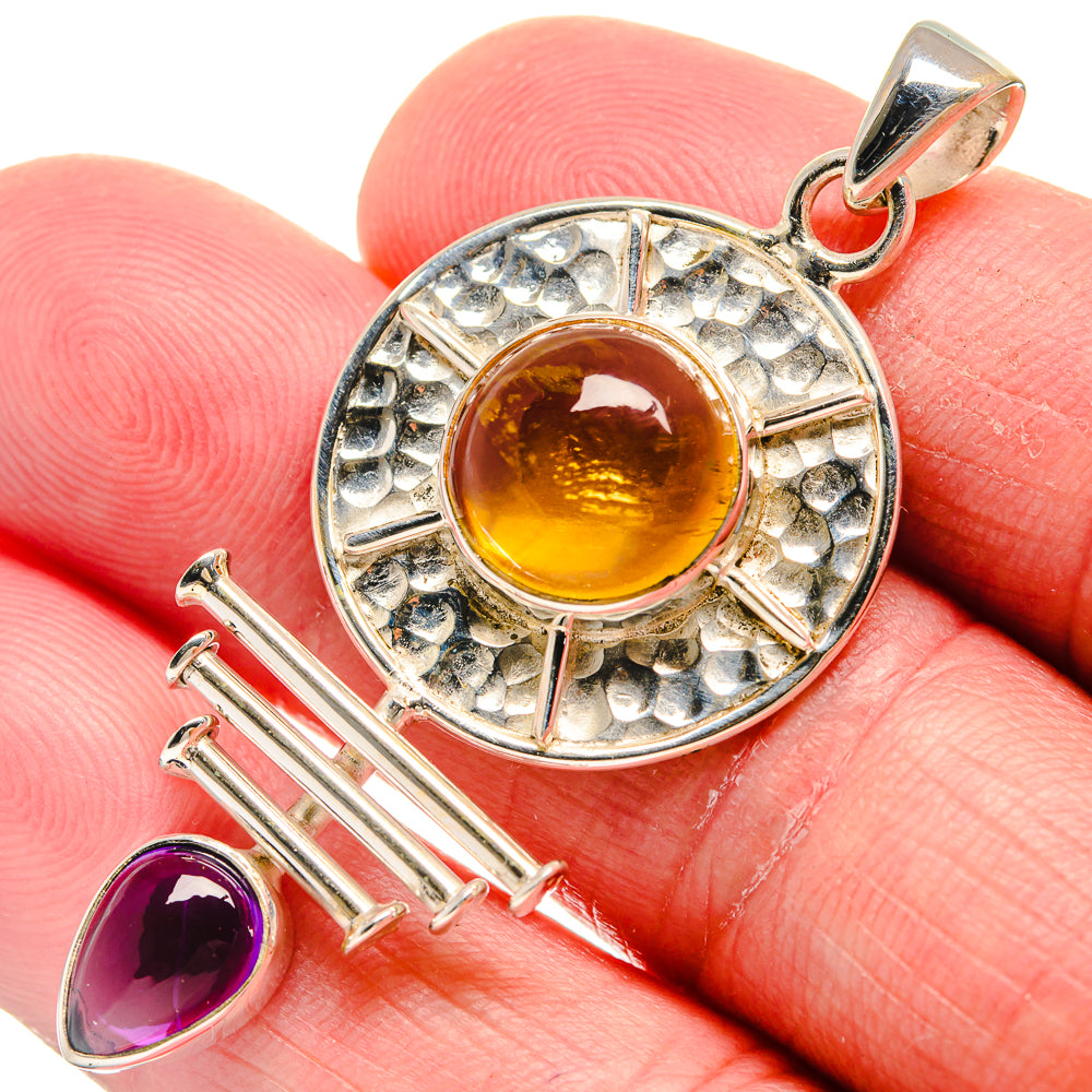 Citrine Pendants handcrafted by Anasilvercos - PD21197