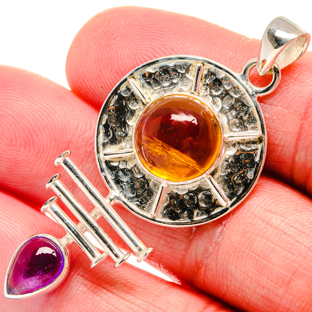 Citrine Pendants handcrafted by Anasilvercos - PD21200