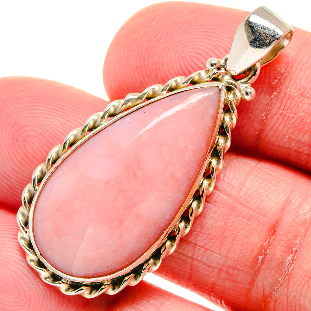 Pink Opal Pendants handcrafted by Anasilvercos - PD21221