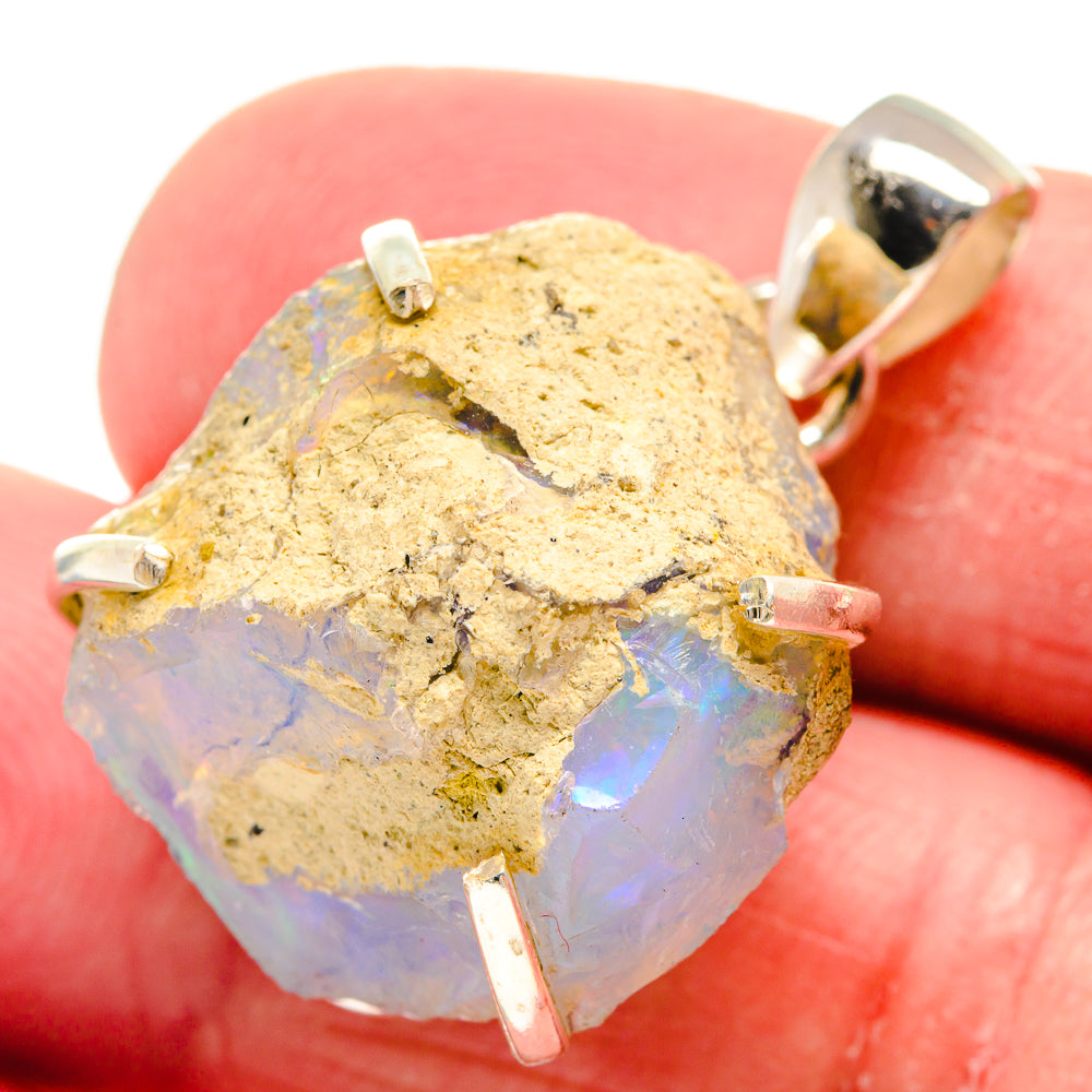 Ethiopian Opal Pendants handcrafted by Anasilvercos - PD21230