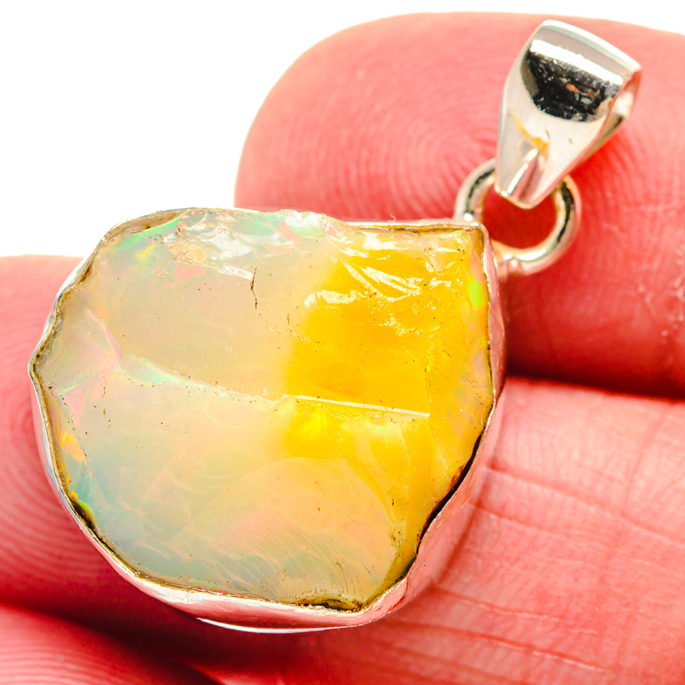 Ethiopian Opal Pendants handcrafted by Anasilvercos - PD21231