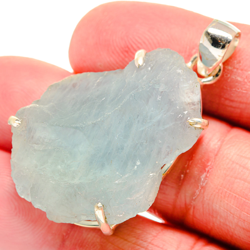 Aquamarine Pendants handcrafted by Anasilvercos - PD21237