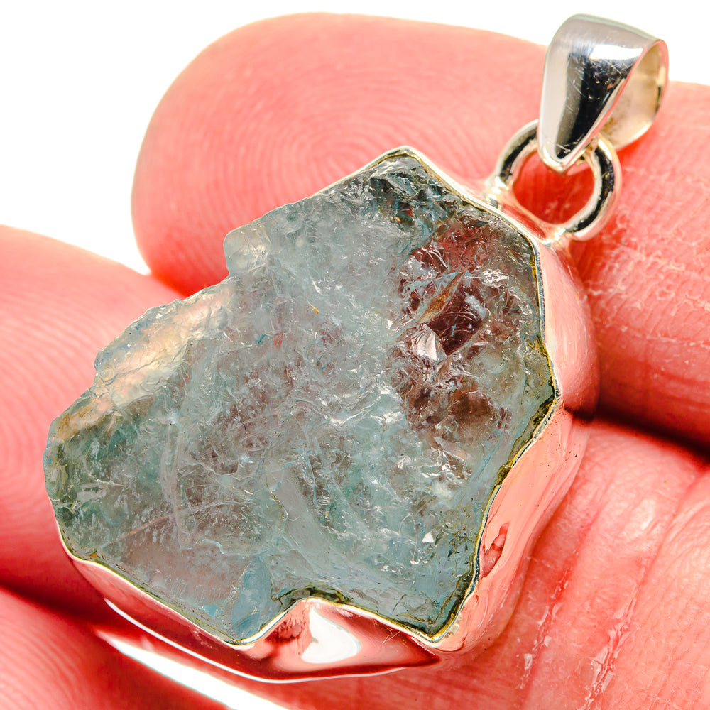 Aquamarine Pendants handcrafted by Anasilvercos - PD21238