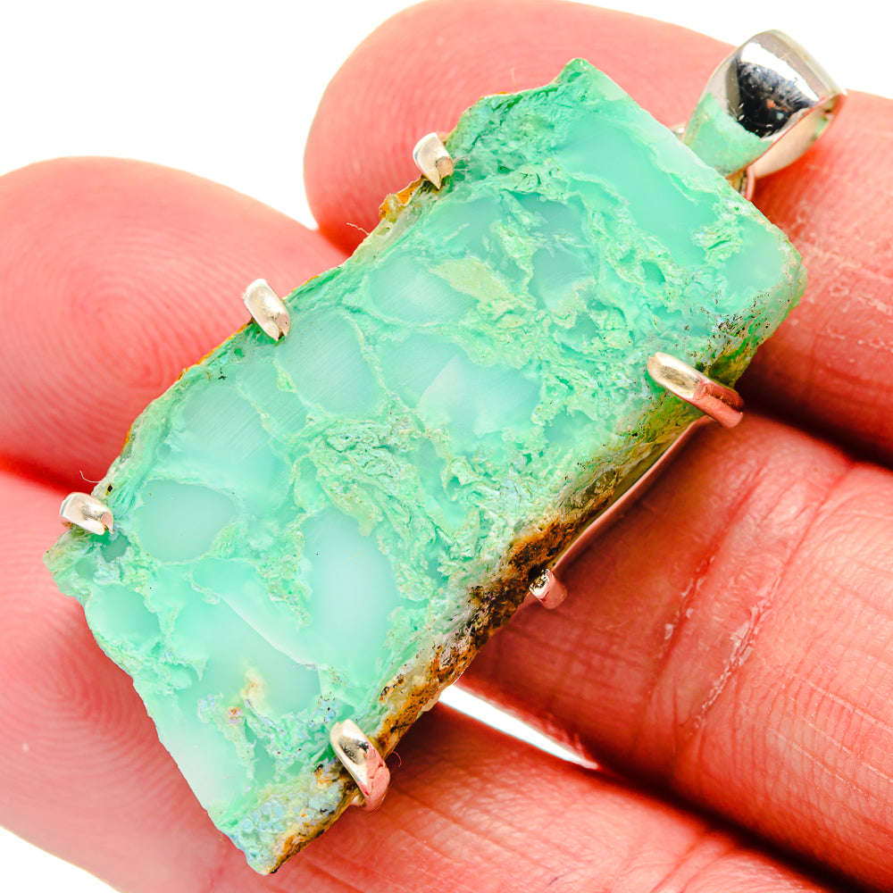 Chrysoprase Pendants handcrafted by Anasilvercos - PD21243