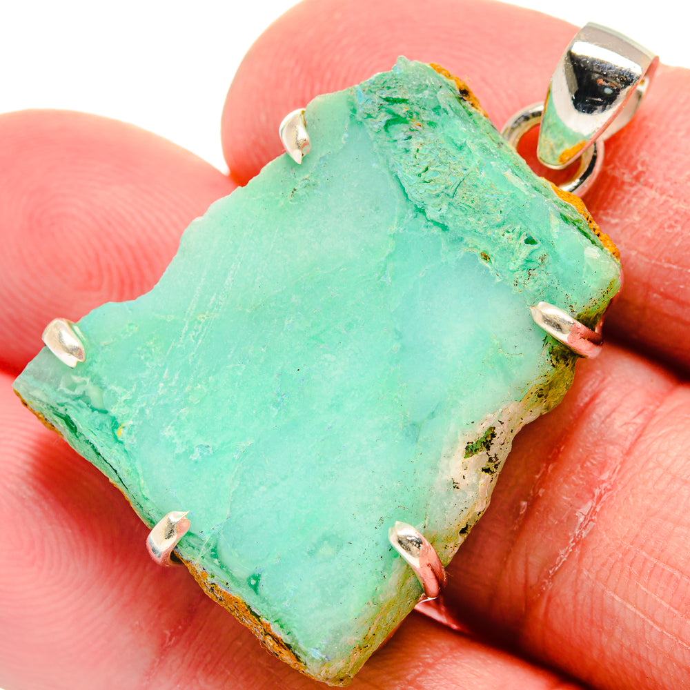Chrysoprase Pendants handcrafted by Anasilvercos - PD21244