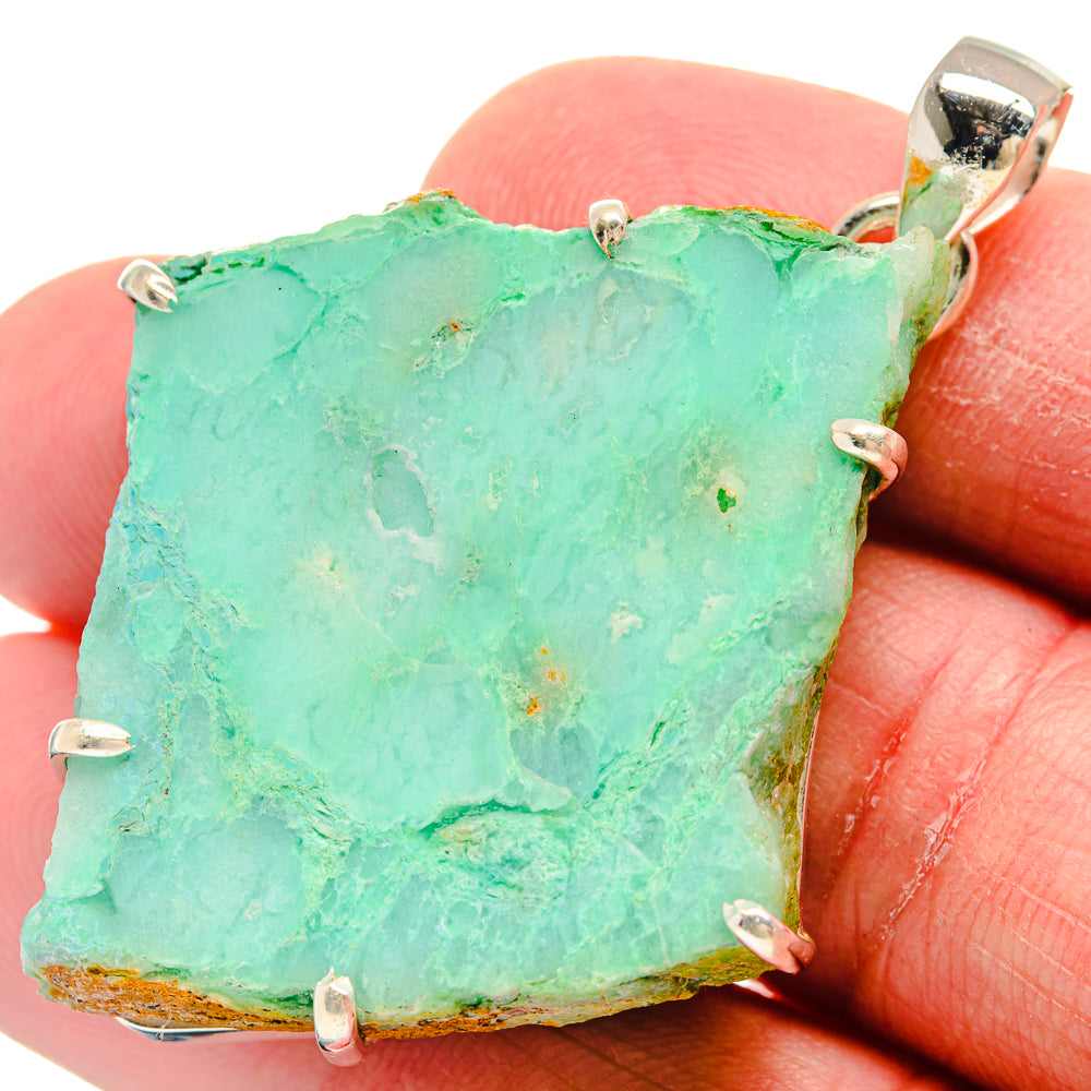 Chrysoprase Pendants handcrafted by Anasilvercos - PD21245