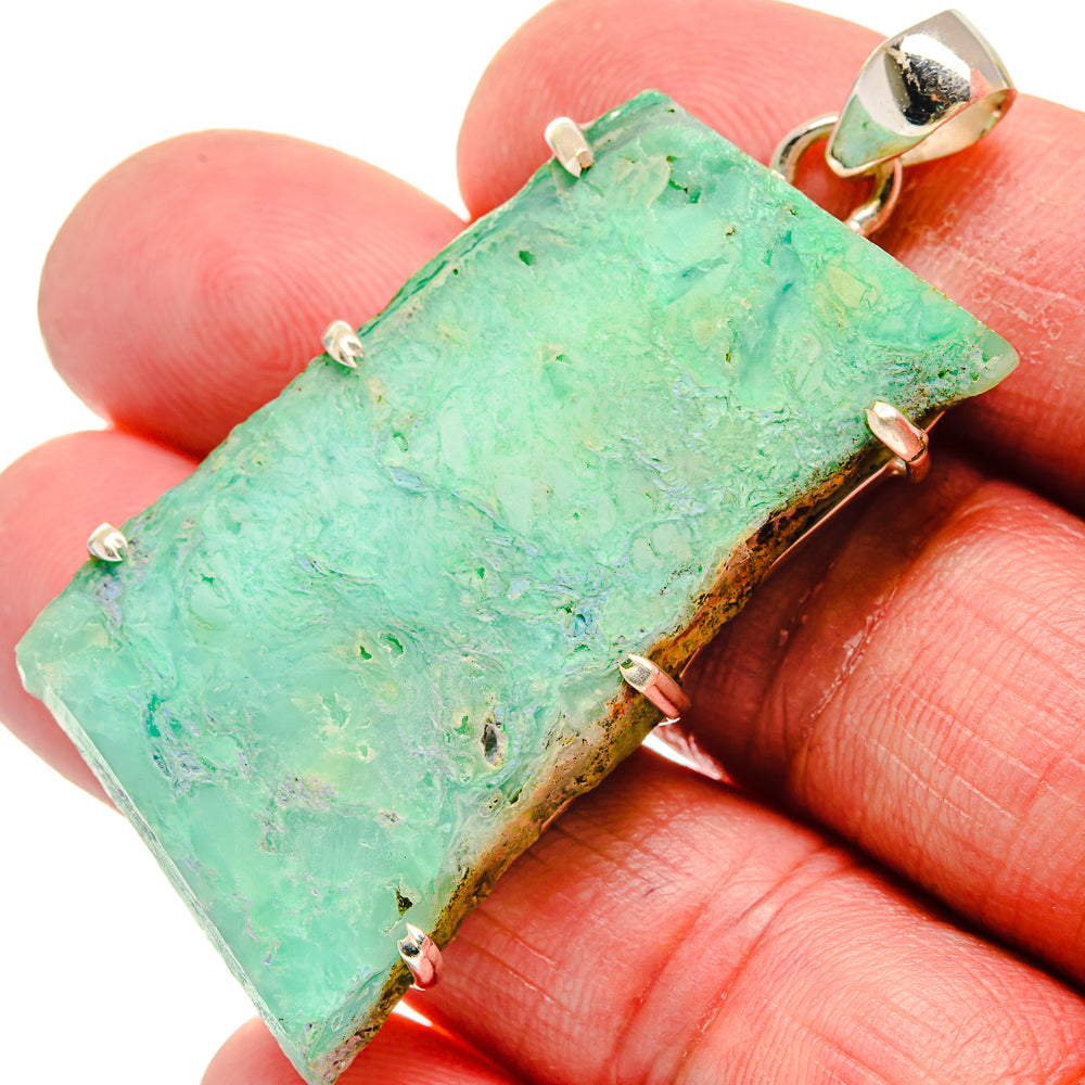 Chrysoprase Pendants handcrafted by Anasilvercos - PD21249