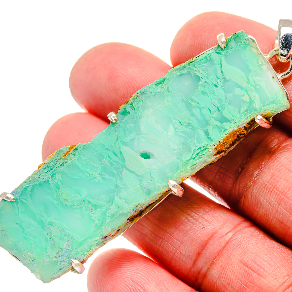 Chrysoprase Pendants handcrafted by Anasilvercos - PD21251