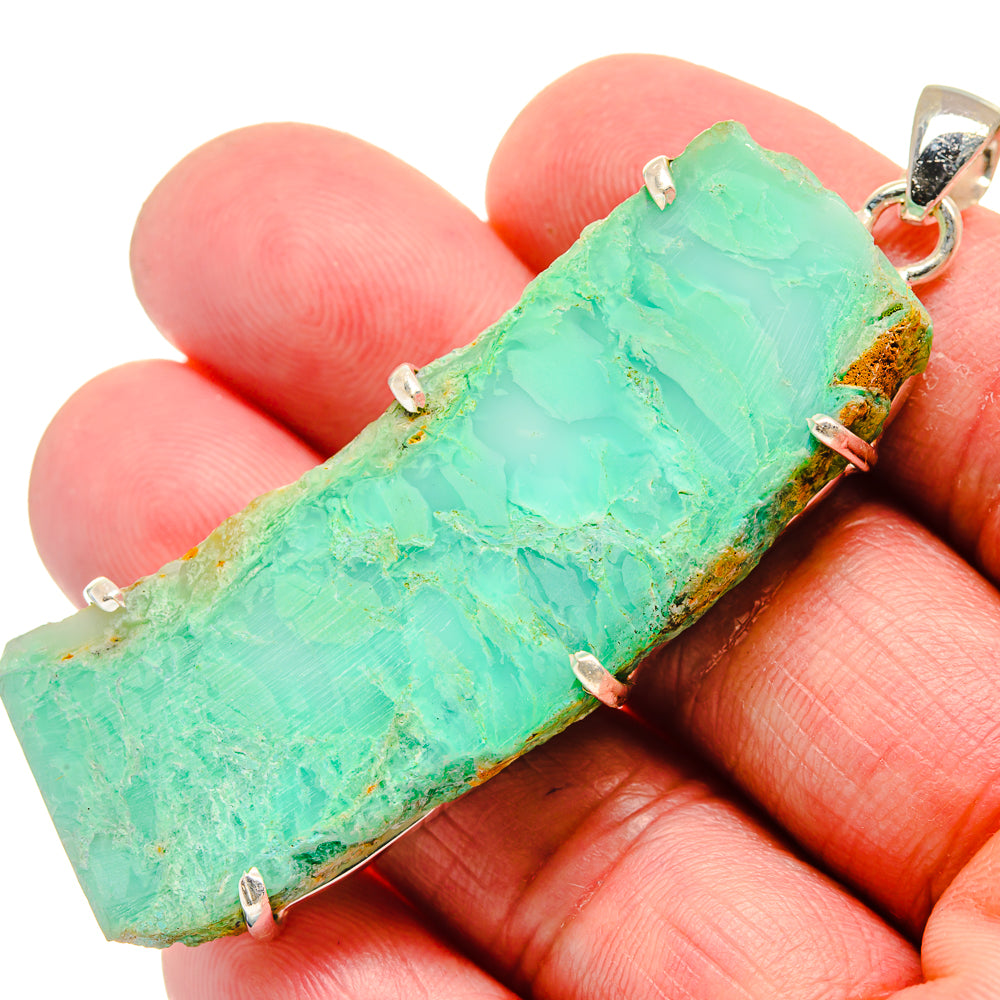 Chrysoprase Pendants handcrafted by Anasilvercos - PD21253