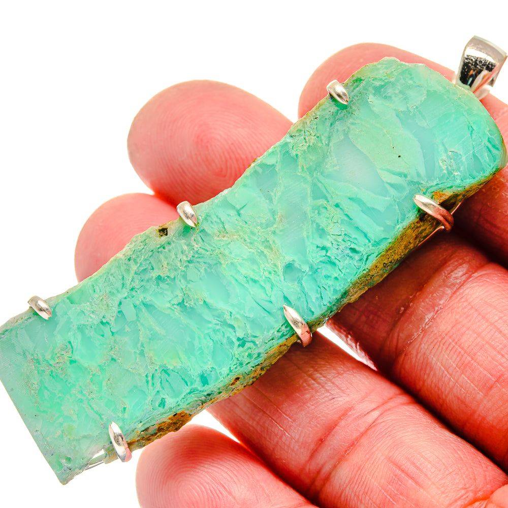 Chrysoprase Pendants handcrafted by Anasilvercos - PD21254