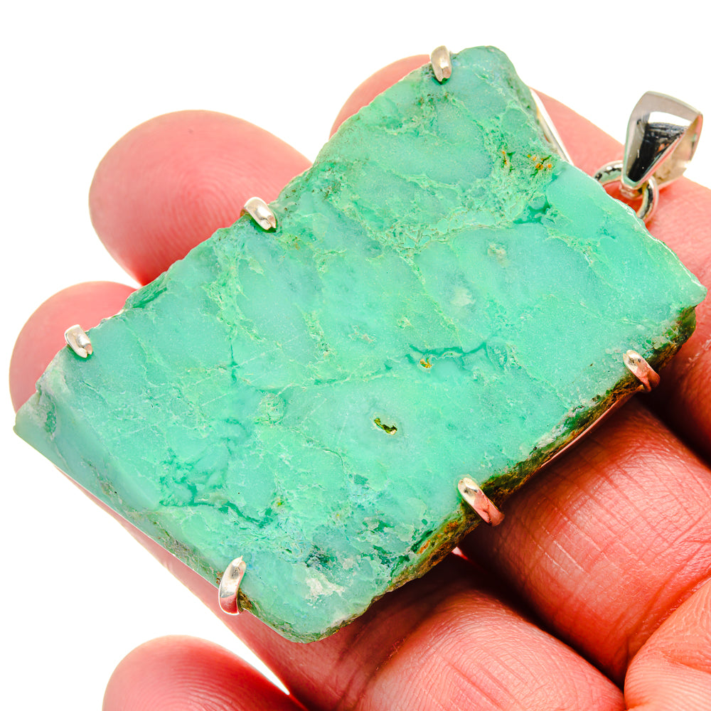 Chrysoprase Pendants handcrafted by Anasilvercos - PD21255