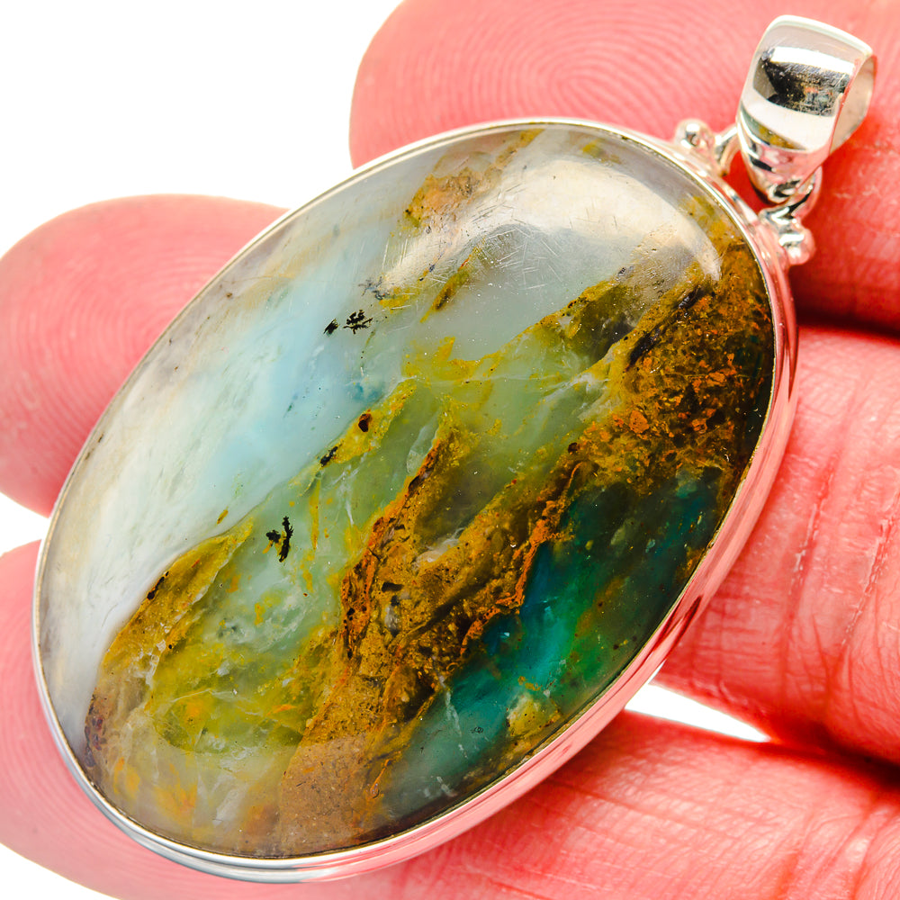 Peruvian Opal Pendants handcrafted by Anasilvercos - PD21264