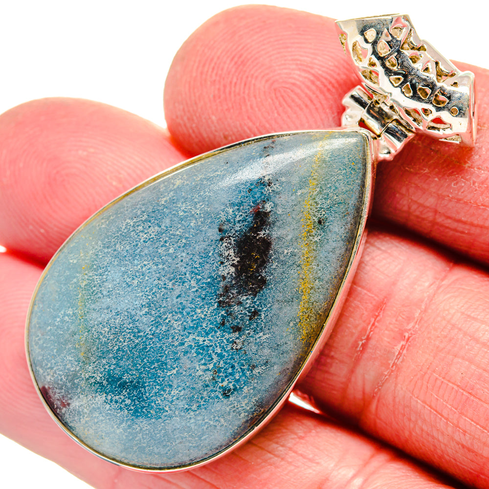 Peruvian Opal Pendants handcrafted by Anasilvercos - PD21287