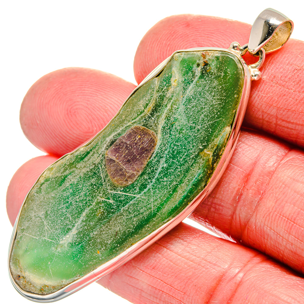 Ruby Fuchsite Pendants handcrafted by Anasilvercos - PD21354