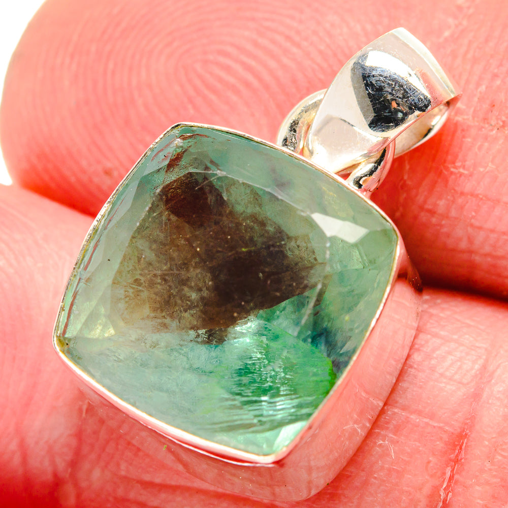 Green Fluorite Pendants handcrafted by Anasilvercos - PD21389