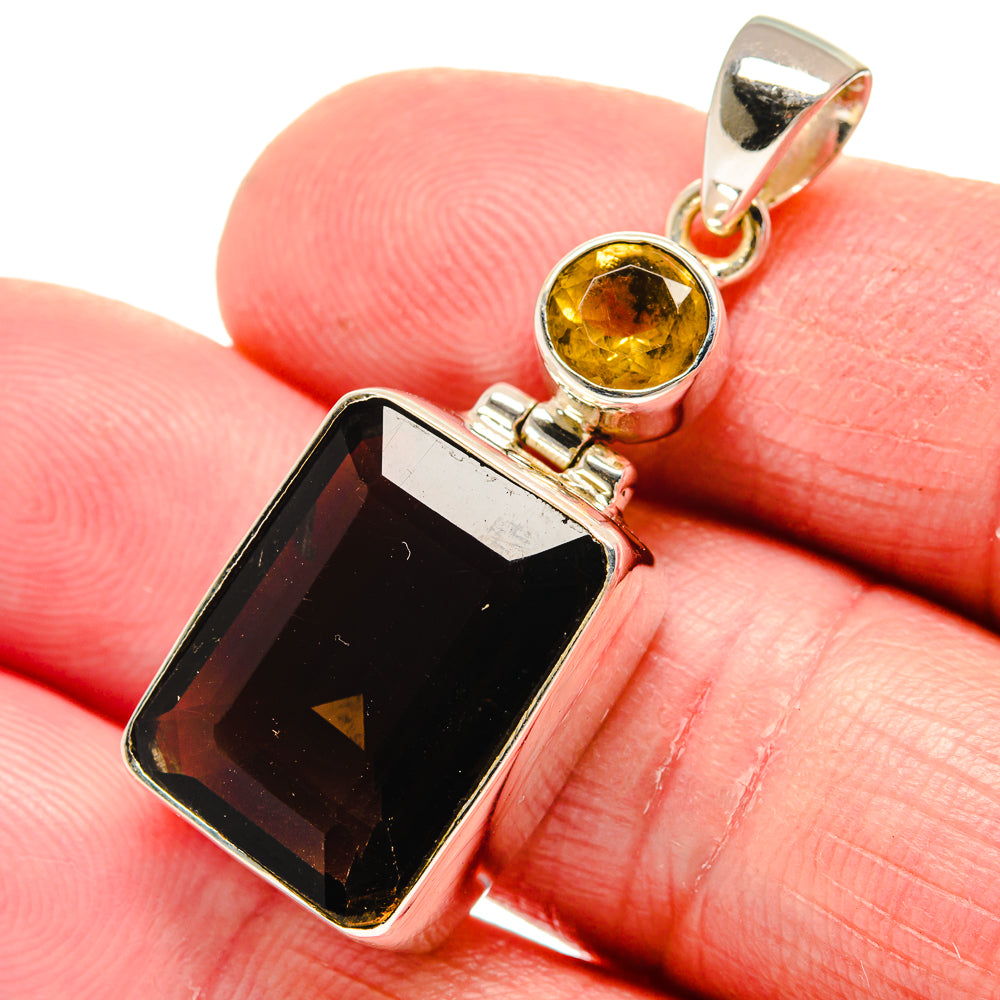 Smoky Quartz Pendants handcrafted by Anasilvercos - PD21392