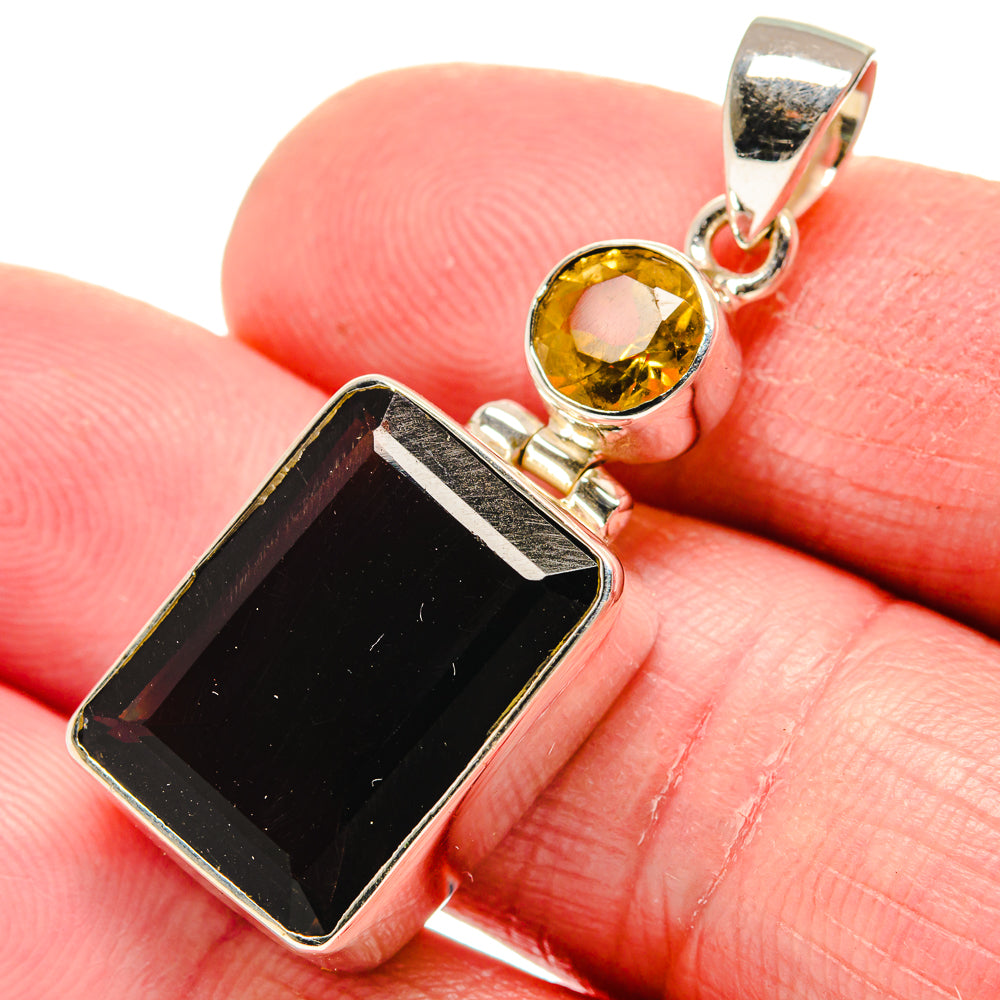 Smoky Quartz Pendants handcrafted by Anasilvercos - PD21393