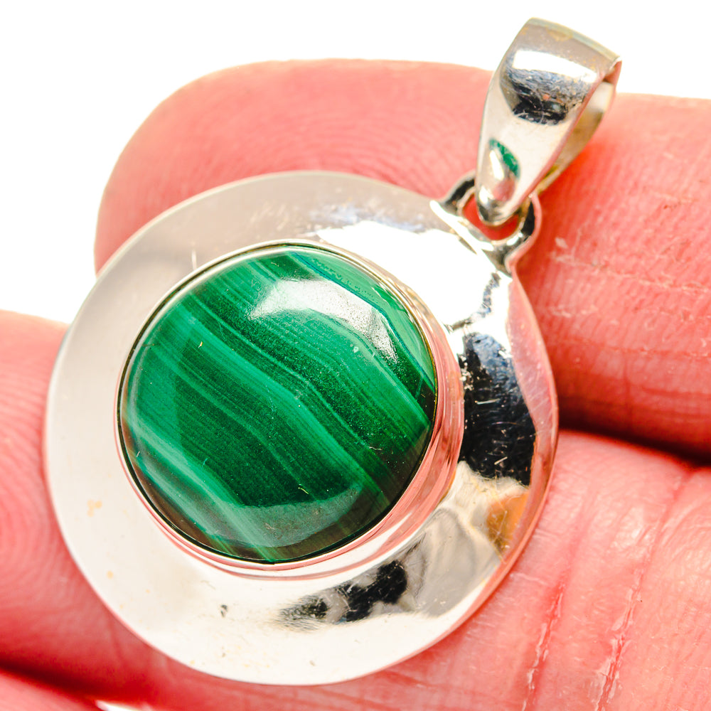 Malachite Pendants handcrafted by Anasilvercos - PD21398