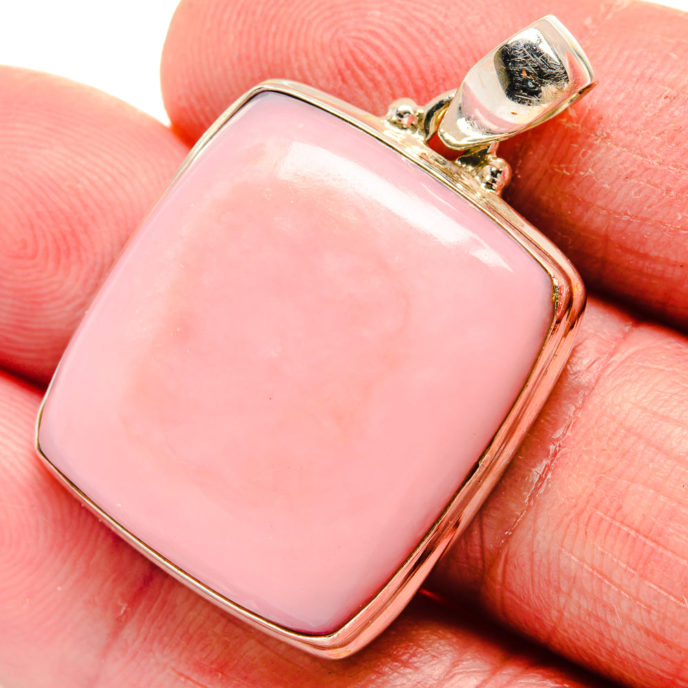 Pink Opal Pendants handcrafted by Anasilvercos - PD21402