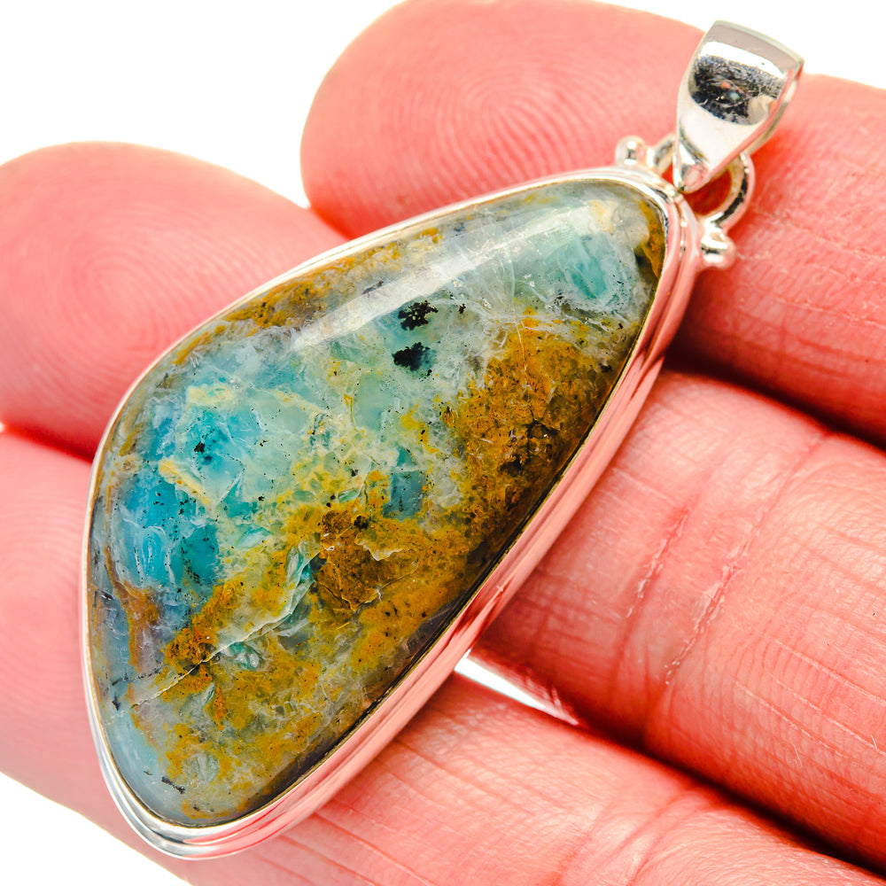 Peruvian Opal Pendants handcrafted by Anasilvercos - PD21405