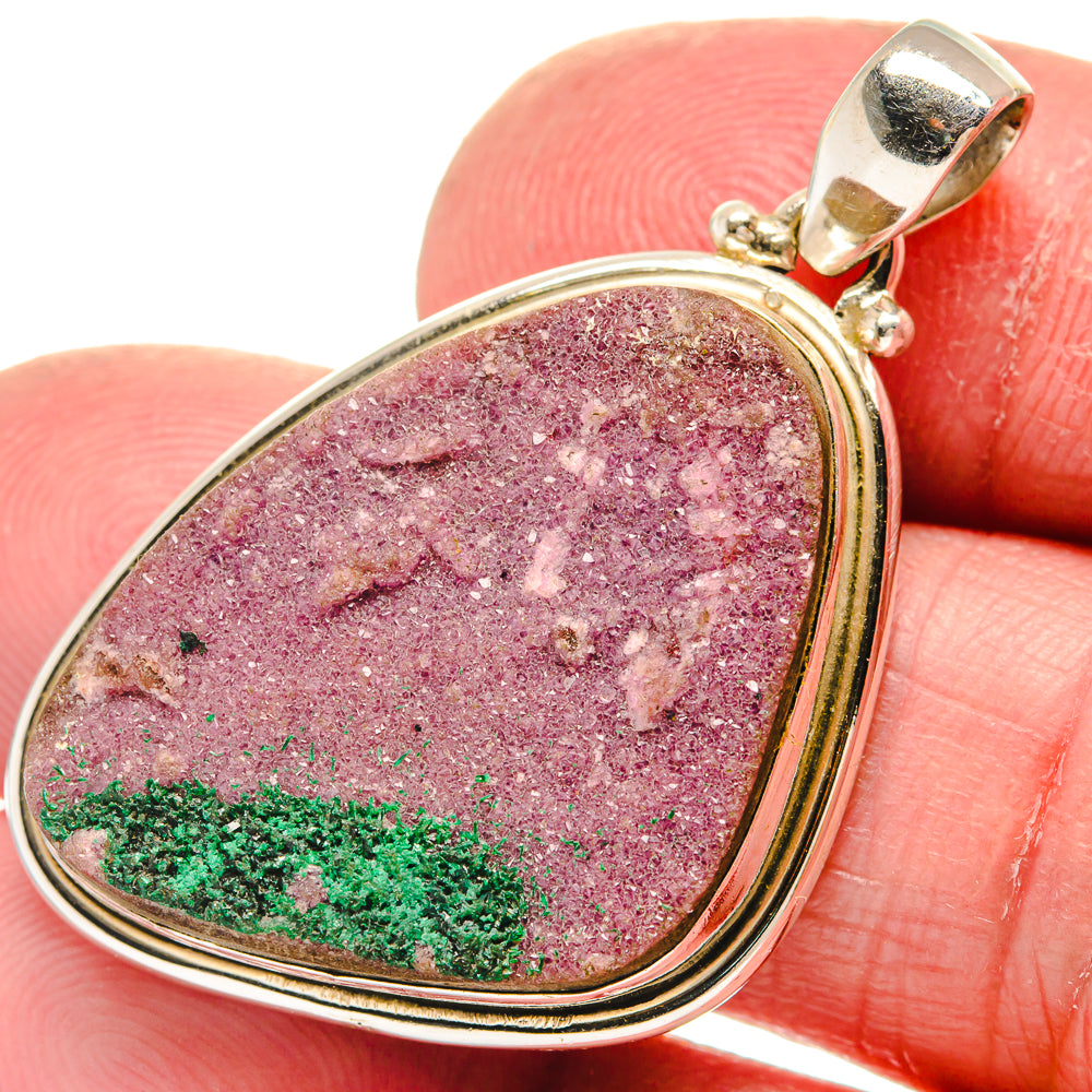 Cobalto Calcite Druzy Pendants handcrafted by Anasilvercos - PD21409
