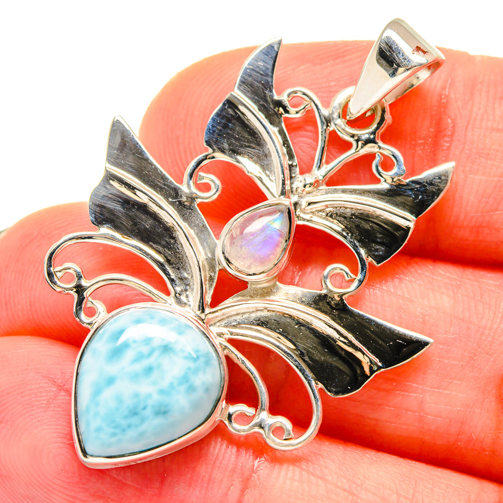 Larimar Pendants handcrafted by Anasilvercos - PD21415