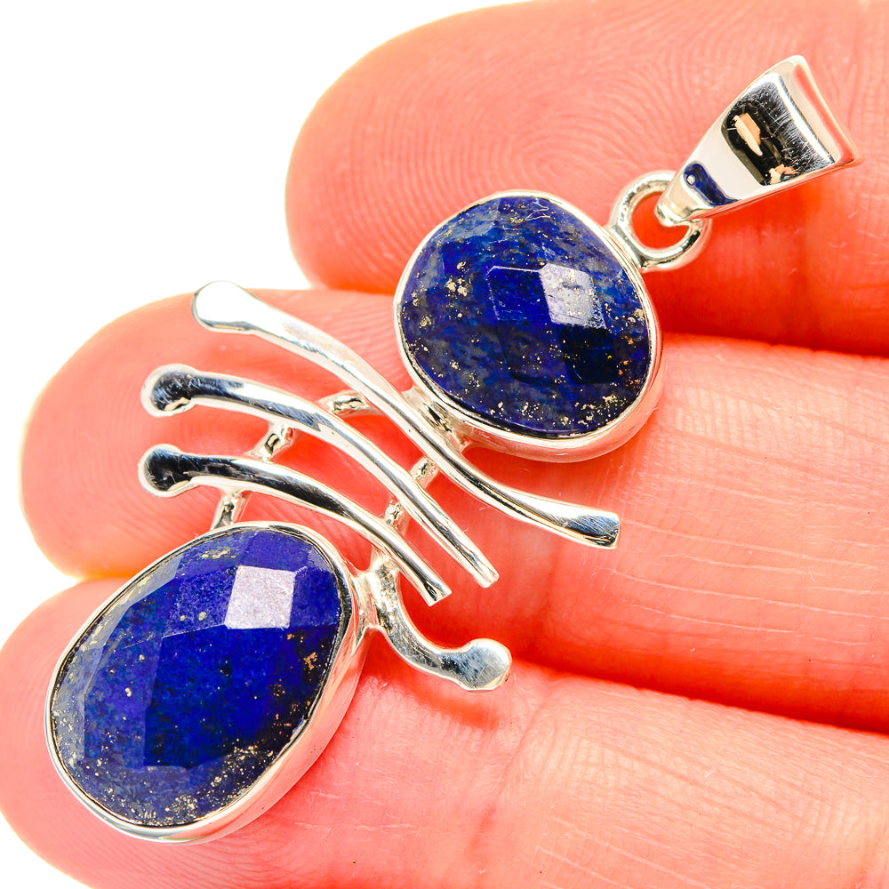 Lapis Lazuli Pendants handcrafted by Anasilvercos - PD21417