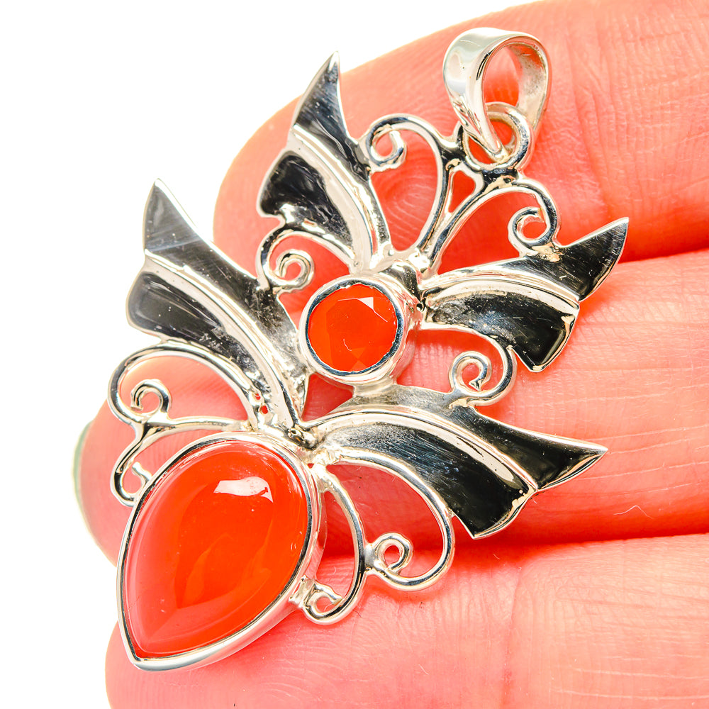 Carnelian Pendants handcrafted by Anasilvercos - PD21423