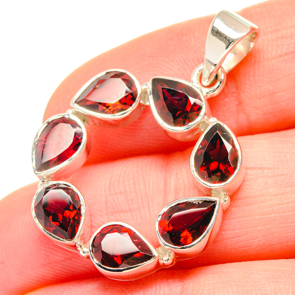 Garnet Pendants handcrafted by Anasilvercos - PD21427
