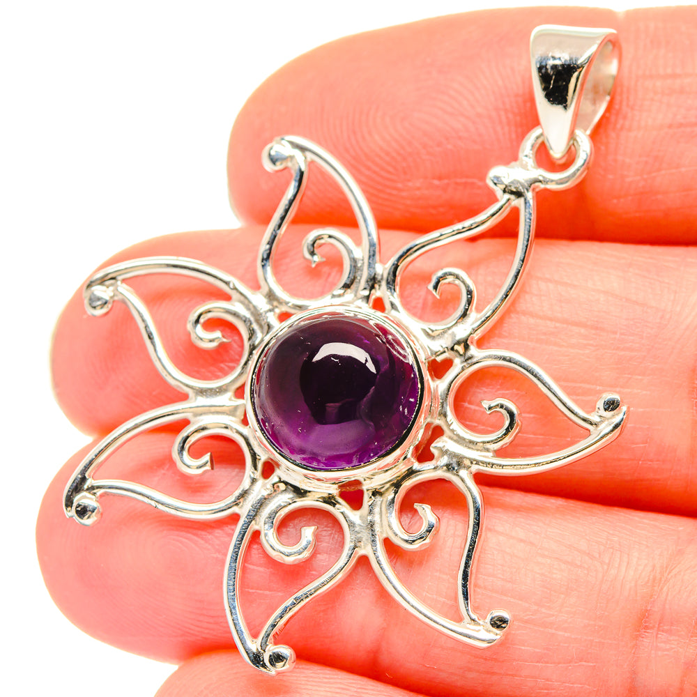 Amethyst Pendants handcrafted by Anasilvercos - PD21428