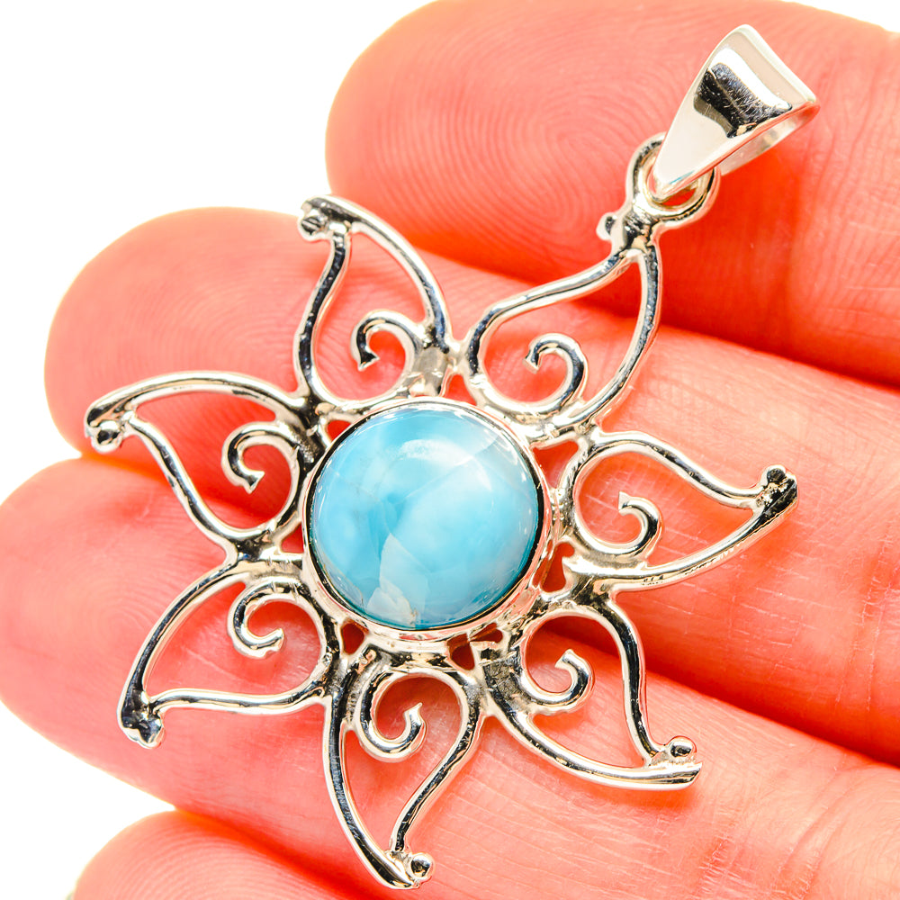 Larimar Pendants handcrafted by Anasilvercos - PD21442