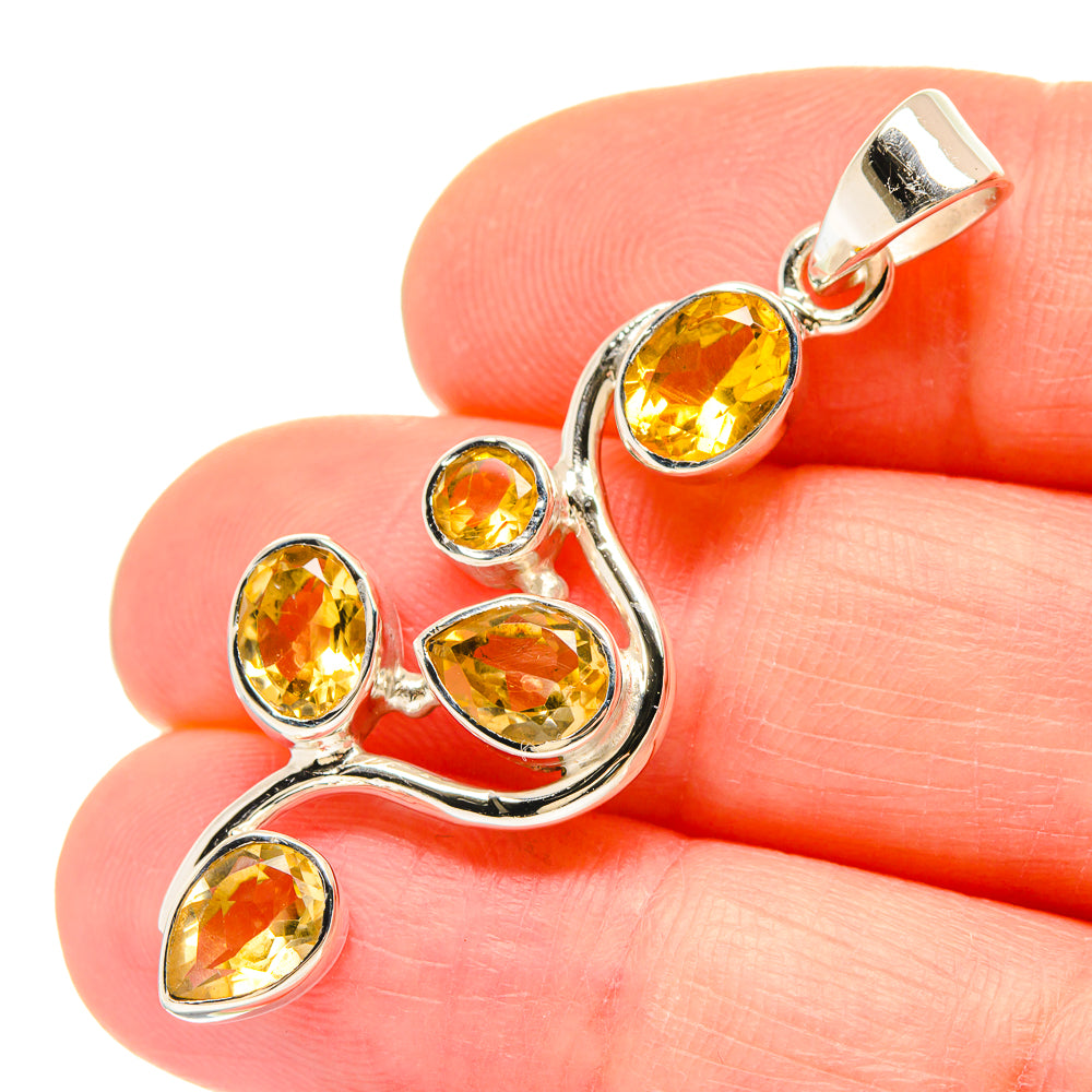 Citrine Pendants handcrafted by Anasilvercos - PD21446