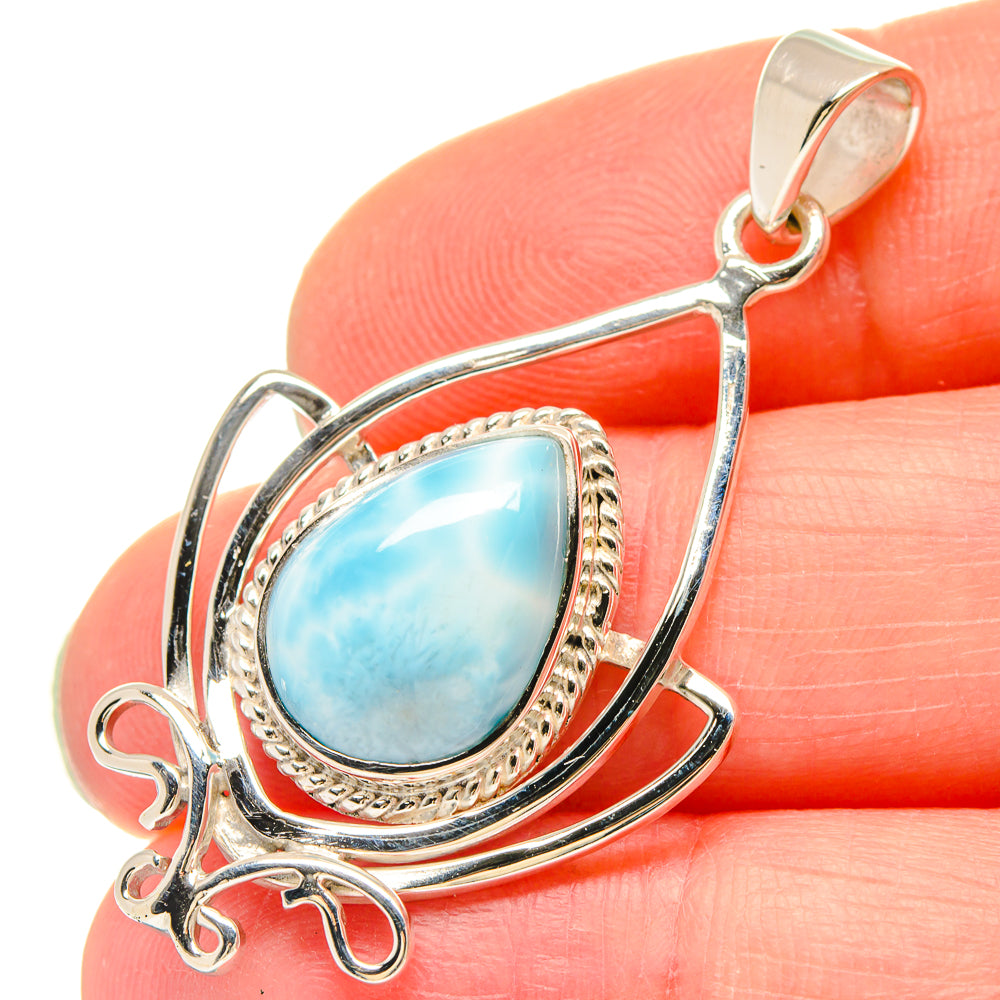 Larimar Pendants handcrafted by Anasilvercos - PD21454