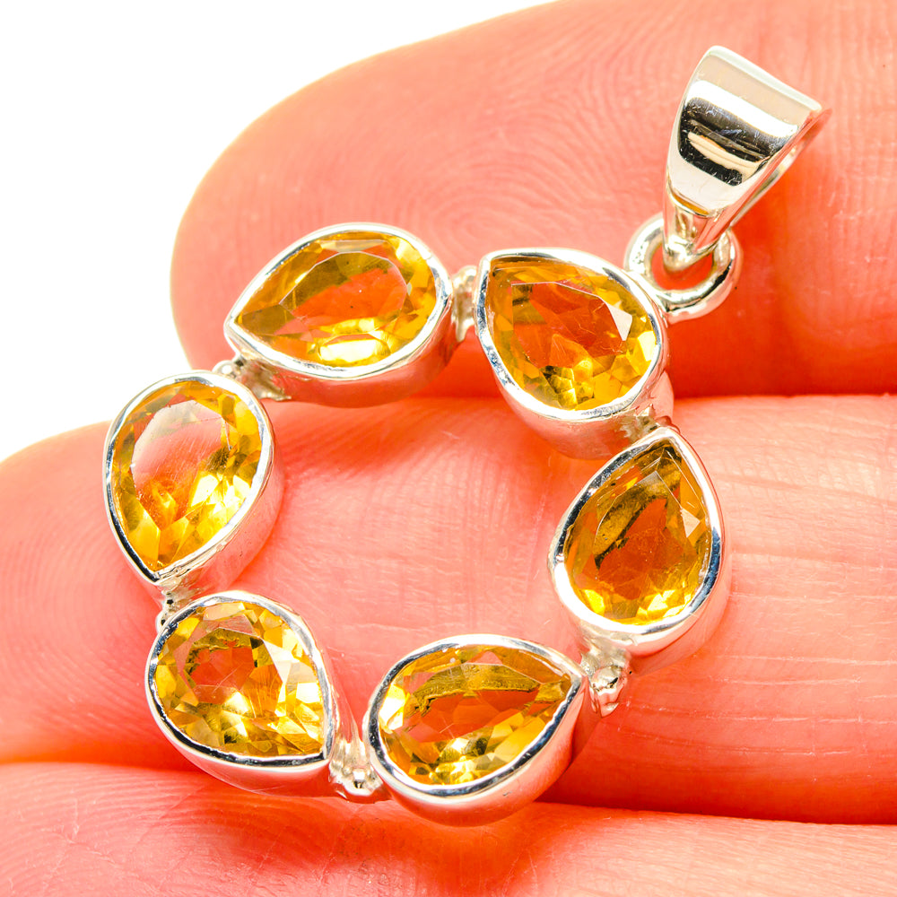 Citrine Pendants handcrafted by Anasilvercos - PD21466