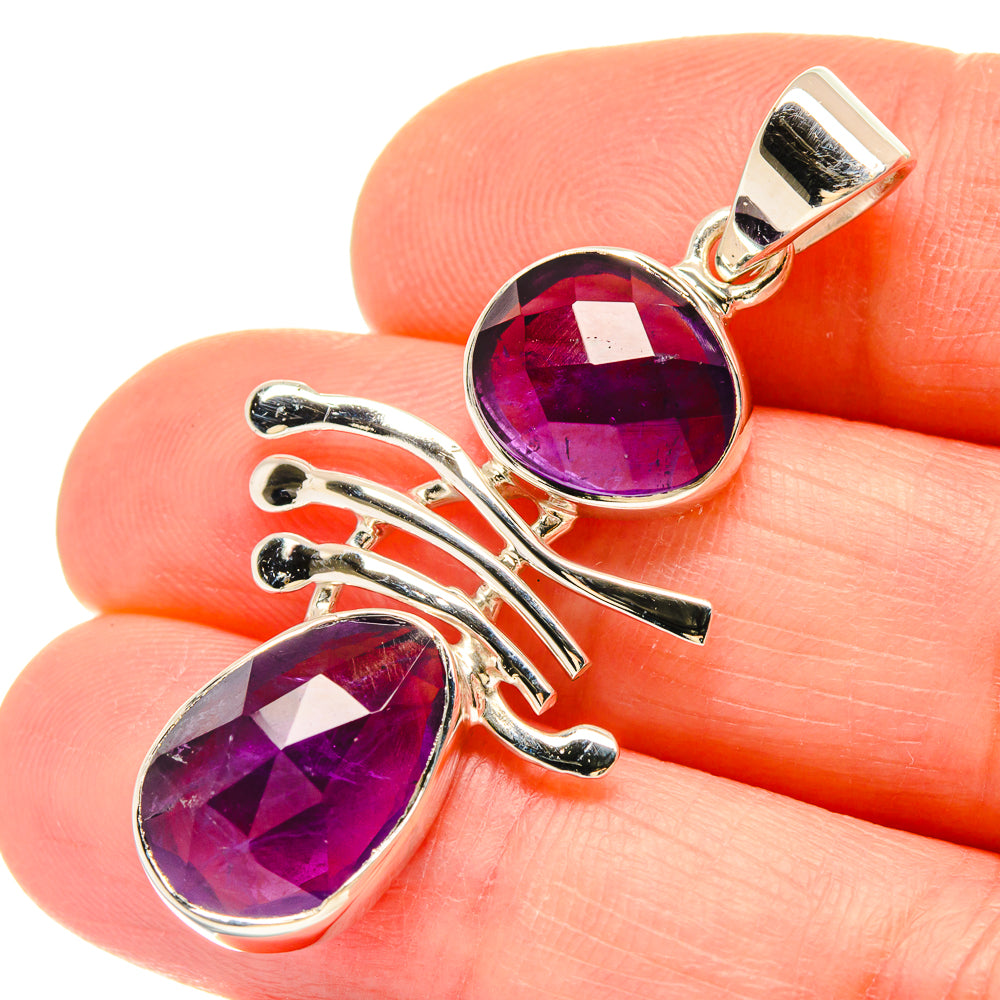 Amethyst Pendants handcrafted by Anasilvercos - PD21468