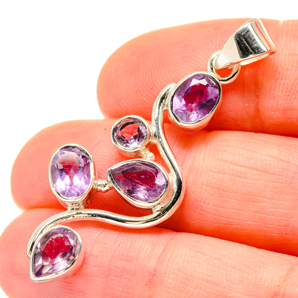 Amethyst Pendants handcrafted by Anasilvercos - PD21469