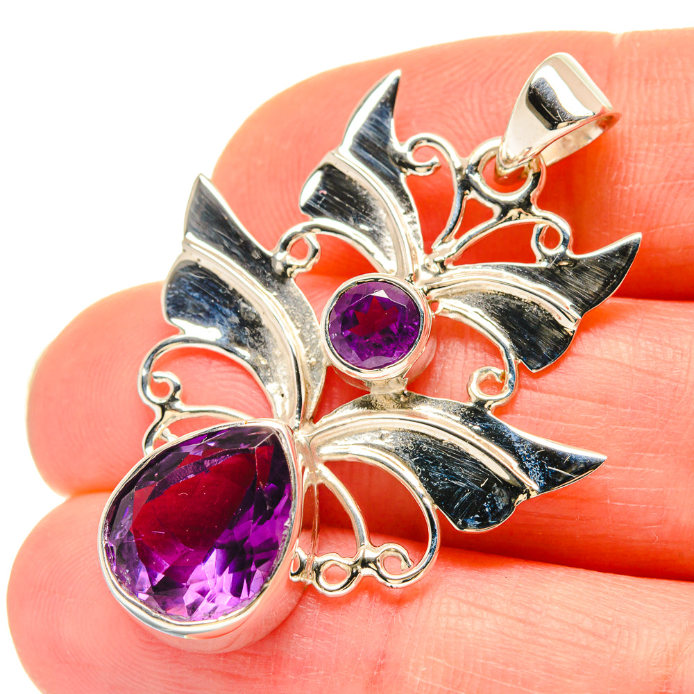 Amethyst Pendants handcrafted by Anasilvercos - PD21470