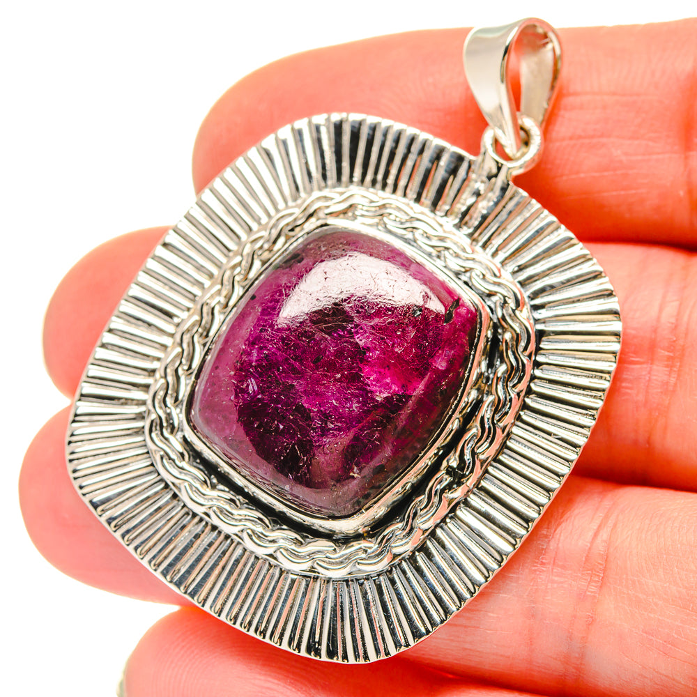 Ruby Pendants handcrafted by Anasilvercos - PD21482
