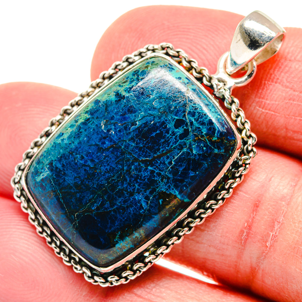 Azurite Pendants handcrafted by Anasilvercos - PD21495