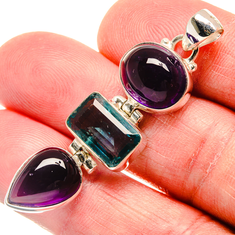 Fluorite Pendants handcrafted by Anasilvercos - PD21502