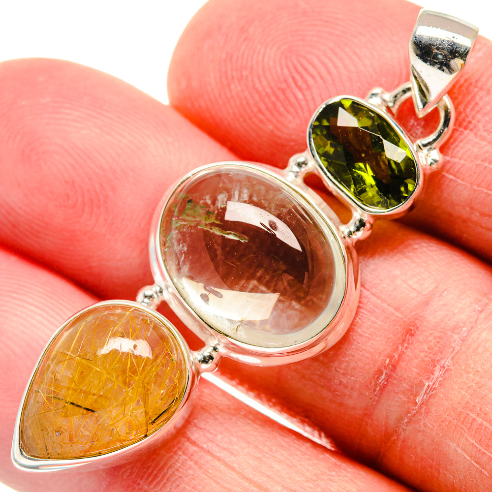 Aquamarine Pendants handcrafted by Anasilvercos - PD21508