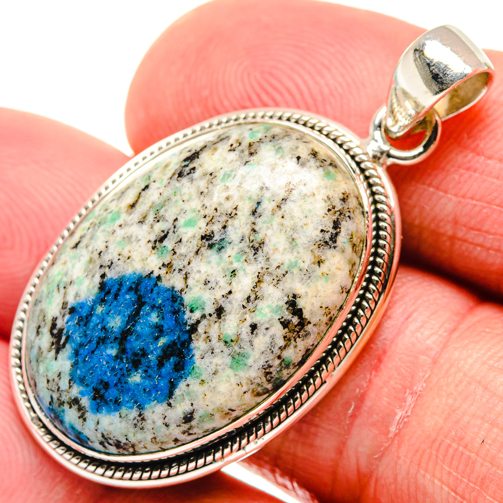 K2 Blue Azurite Pendants handcrafted by Anasilvercos - PD21543