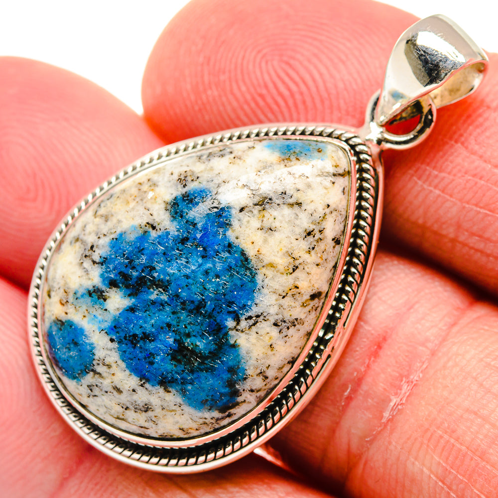 K2 Blue Azurite Pendants handcrafted by Anasilvercos - PD21556