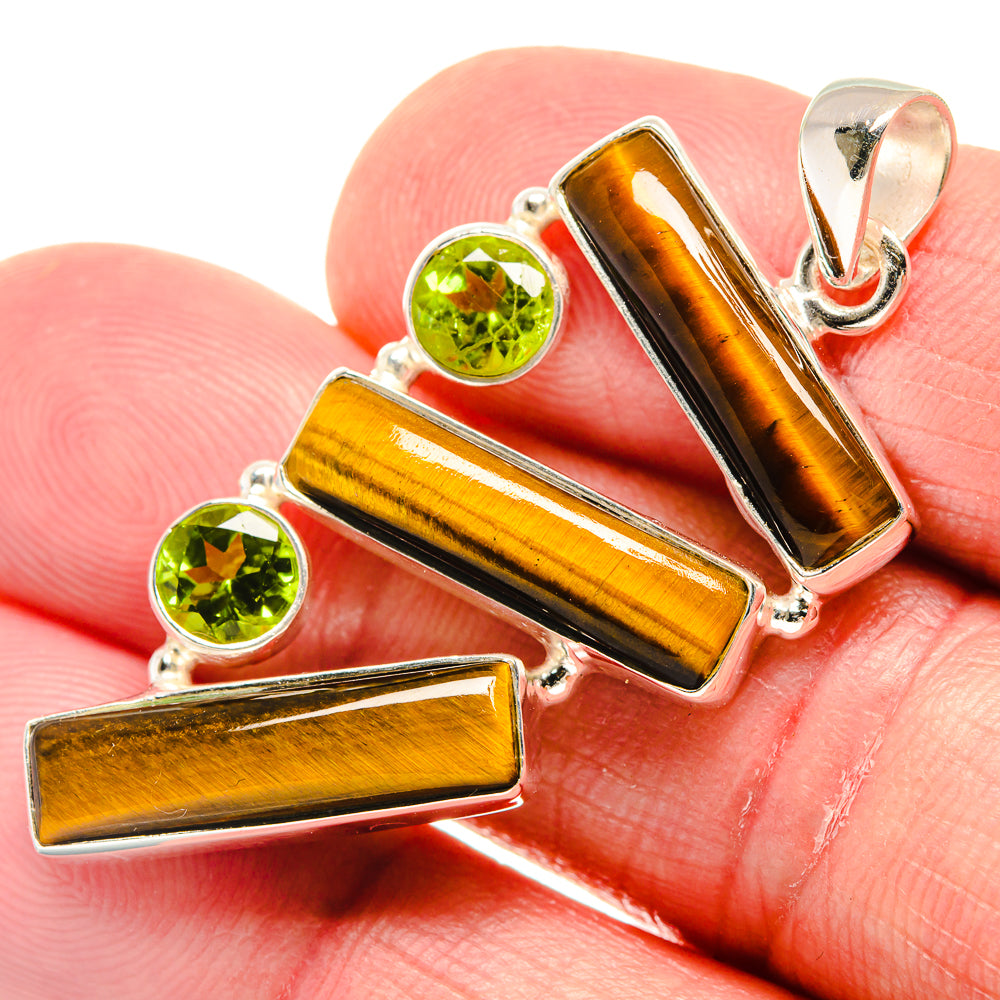 Tiger Eye Pendants handcrafted by Anasilvercos - PD21557