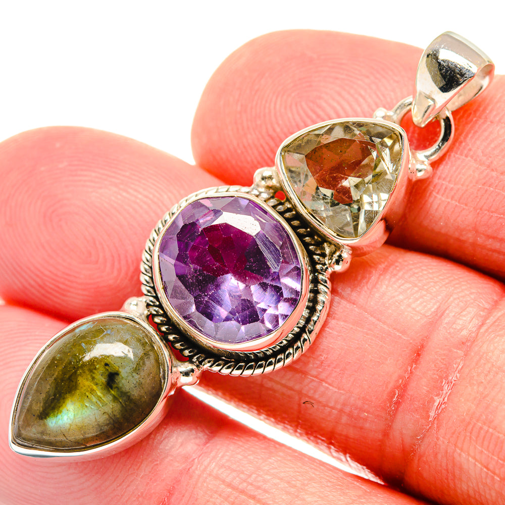 Amethyst Pendants handcrafted by Anasilvercos - PD21579
