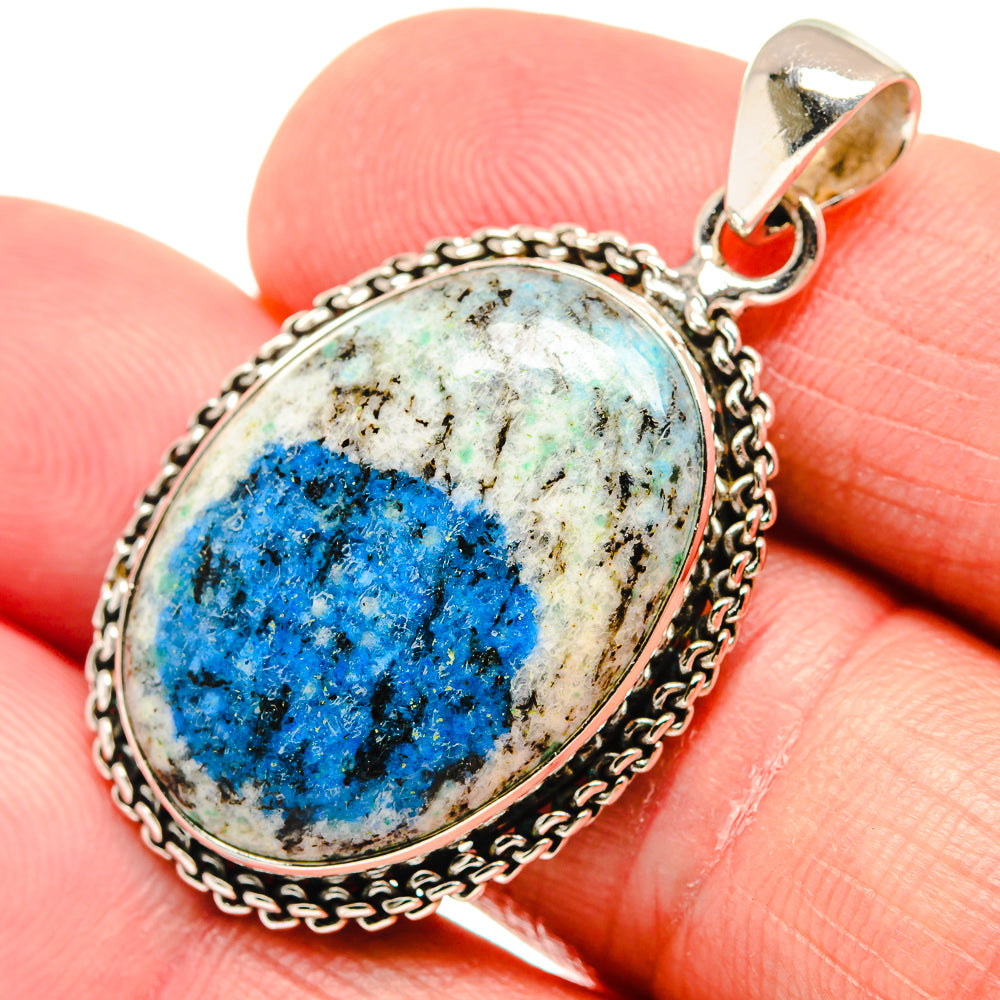 K2 Blue Azurite Pendants handcrafted by Anasilvercos - PD21583