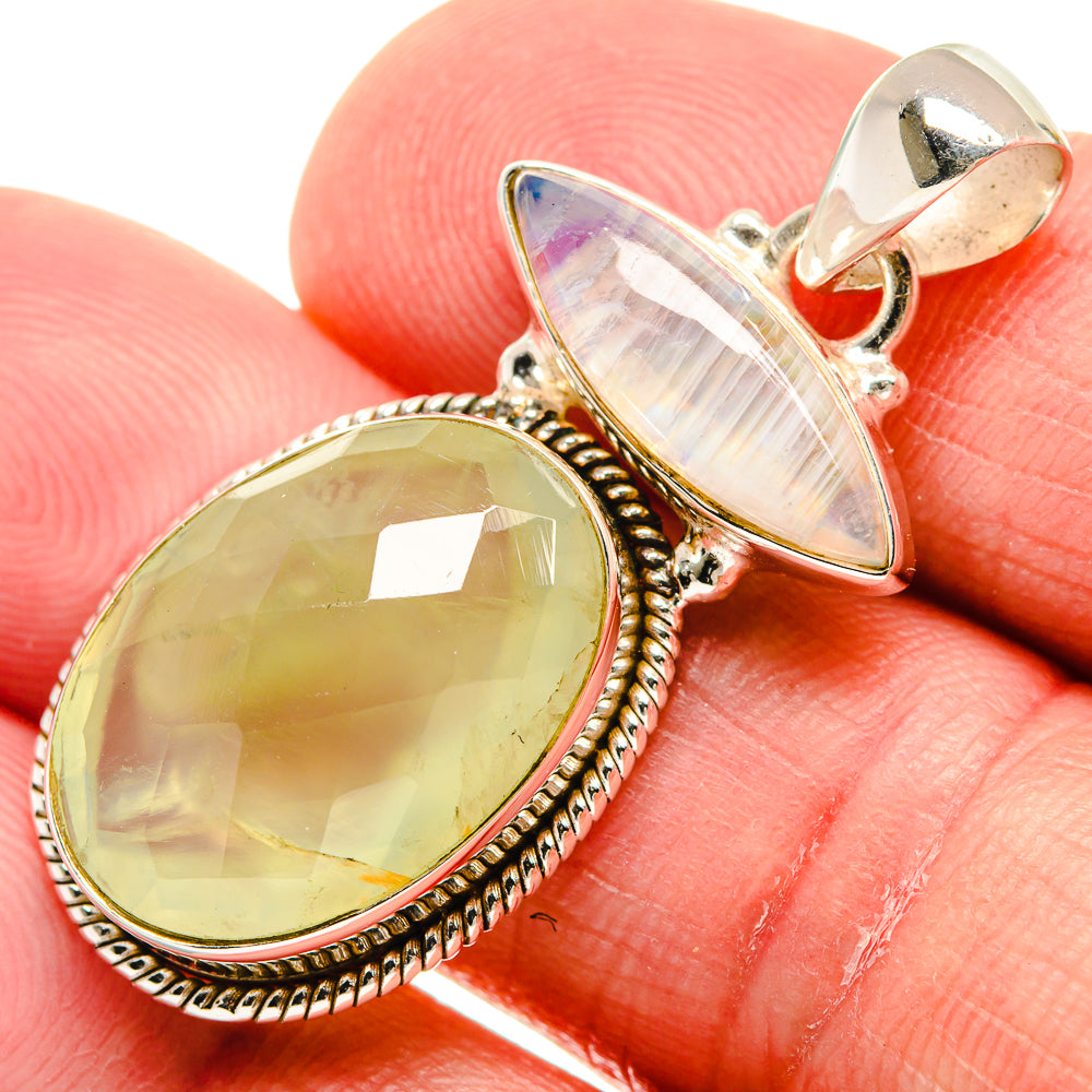 Prehnite Pendants handcrafted by Anasilvercos - PD21588