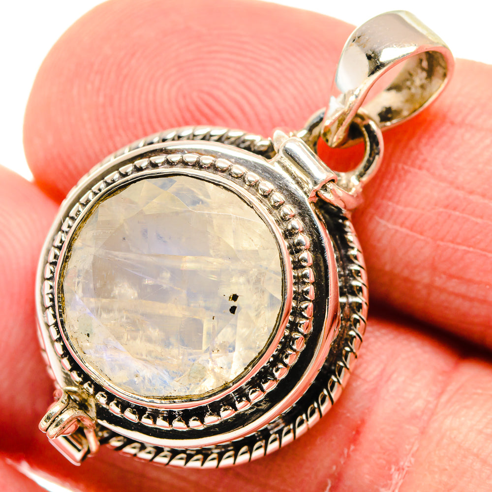 Rainbow Moonstone Pendants handcrafted by Anasilvercos - PD21590