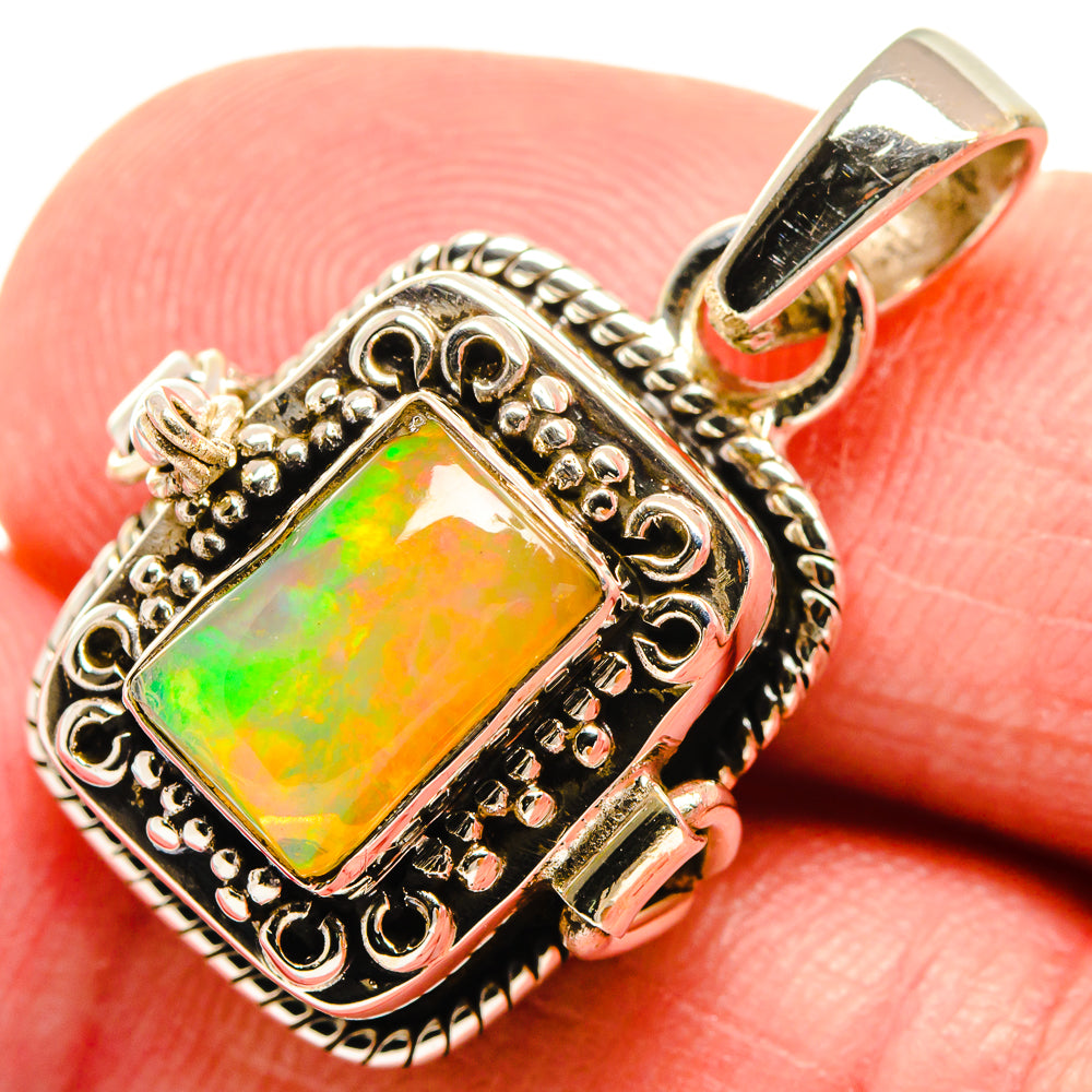 Ethiopian Opal Pendants handcrafted by Anasilvercos - PD21593